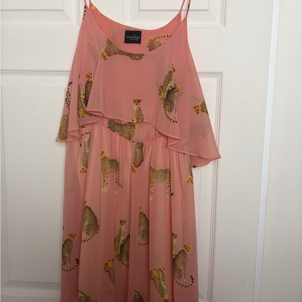 Pink Cheetah Mini Dress